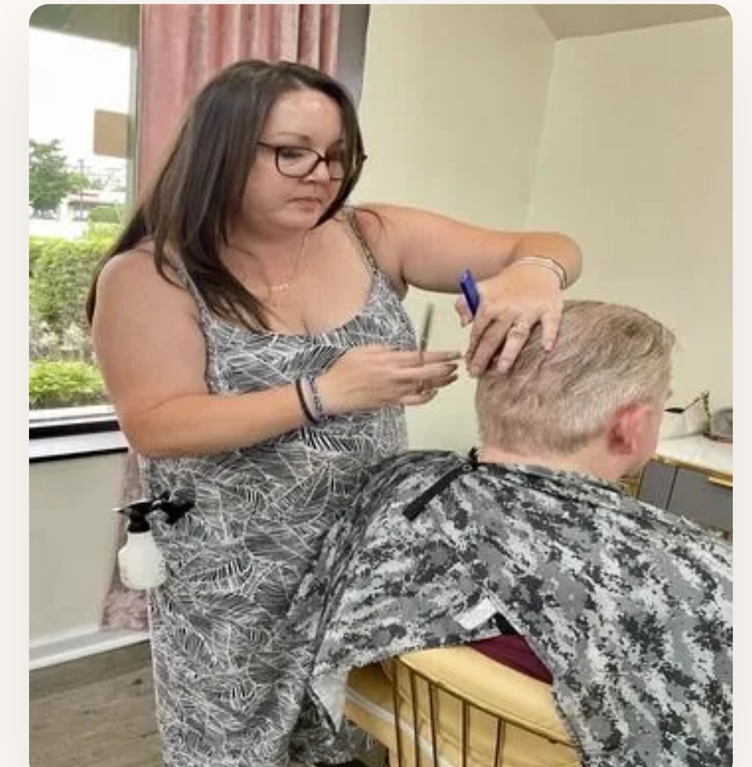 Professional haircut and styling at Sinkor Beauty Salon