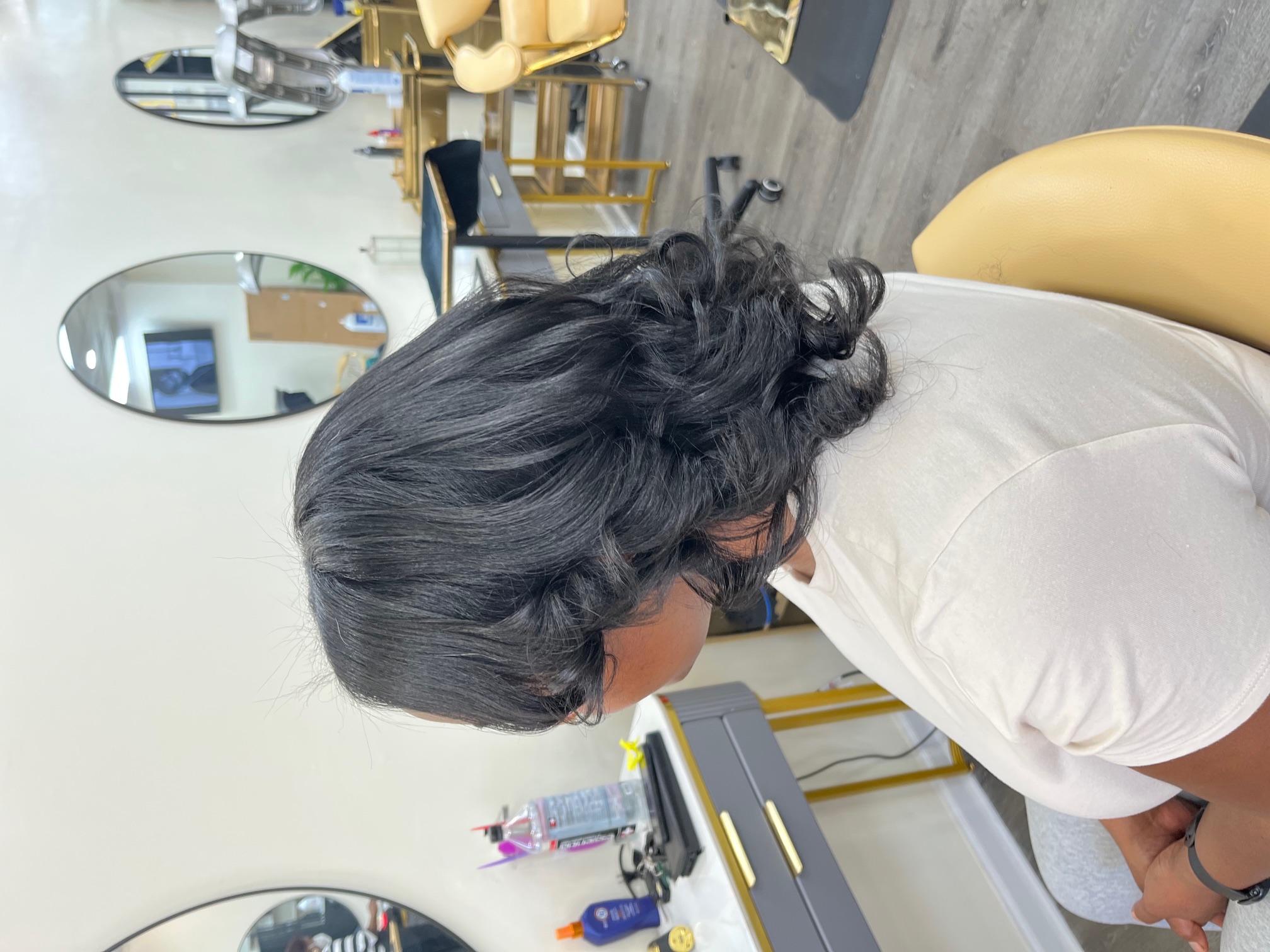 Blowout at Sinkor Beauty Salon